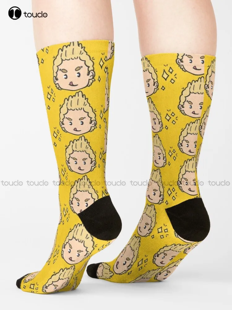 Mirio Togata | Big 3 | My Hero | Lemillion | Anime Gift Socks Black Socks Street Skateboard Socks Streetwear Gd Hip Hop