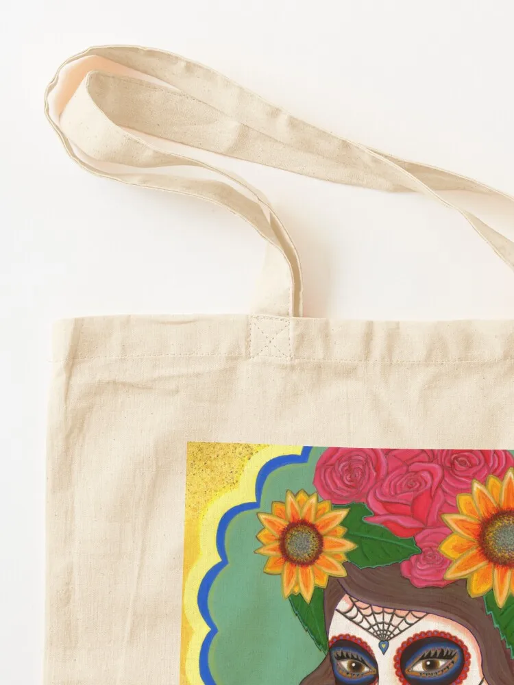 Sugar Skull Girl Tote Bag Eco bag shoping bag tote woman foldable reusable