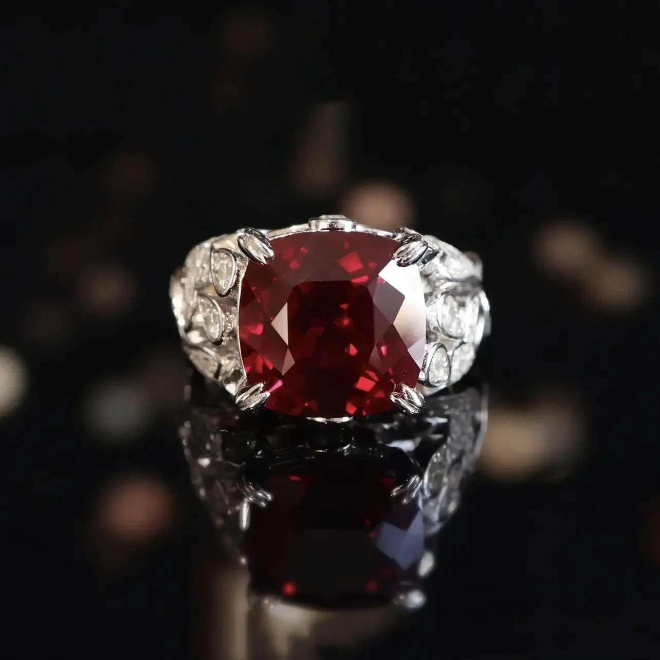 Genuíno 925 prata esterlina rubi anel de pedra preciosa para mulheres anillos de prata 925 jóias vermelho rubi jóias anel meninas anel caixa