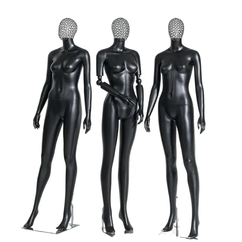 Hot selling female models, fashionable and beautiful decorations, practical, elegant and realistic black body models
