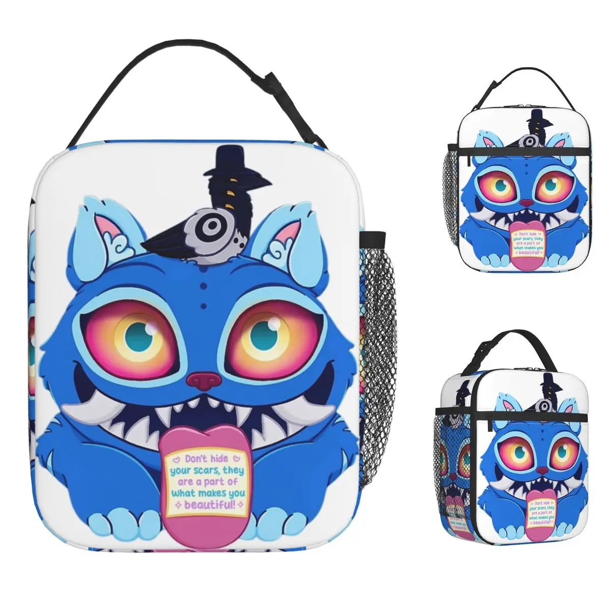 

Blue Tiger Kpop Demon Hunters Lunch Bag Huntrix Leisure Lunch Box Travel Thermal Tote Handbags For Child Designer Cooler Bag