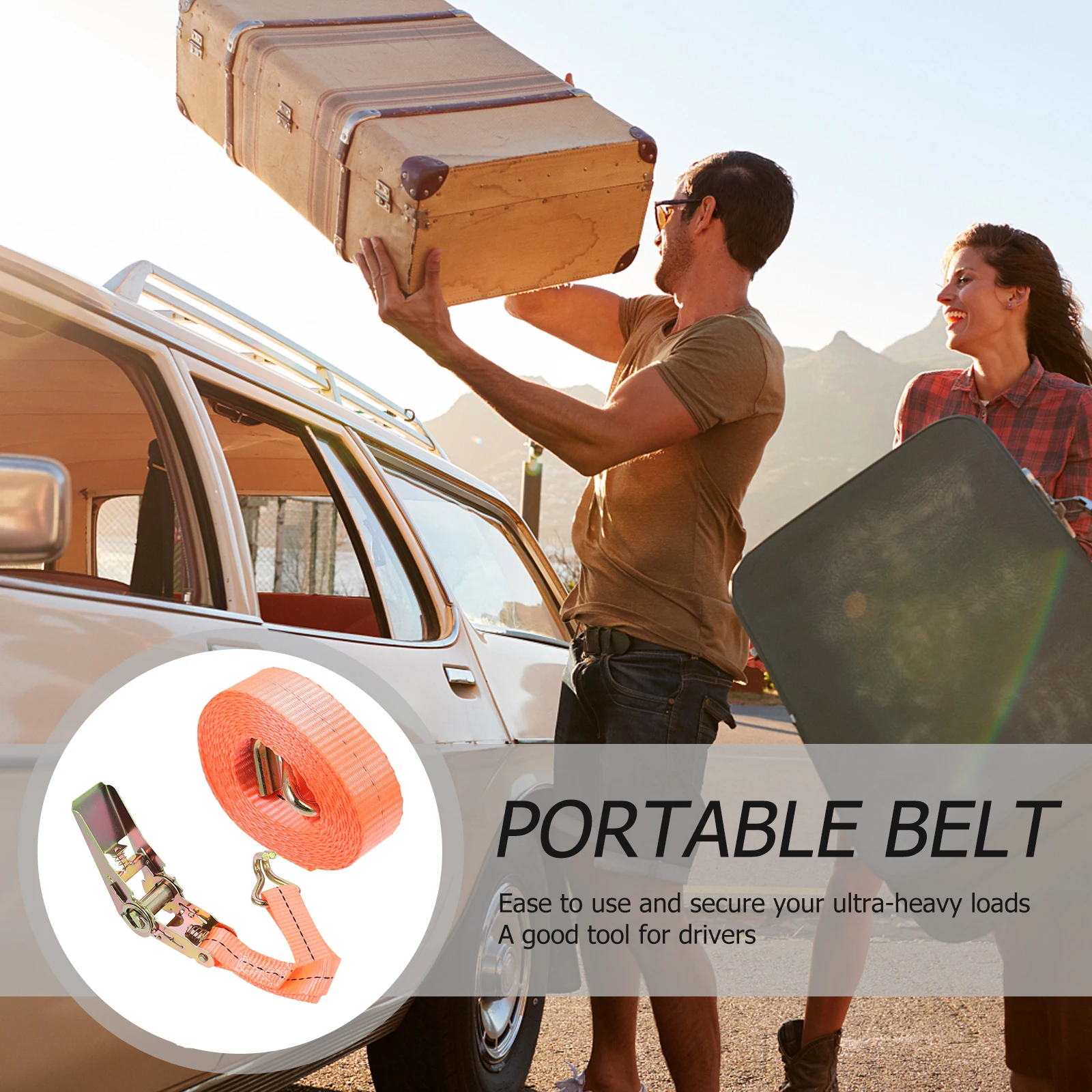 

Truck Strap Luggage Fixed Belt Car Cargo Tightening Rope ange Baggage High Quality Durable Practical Long Use Storage Box