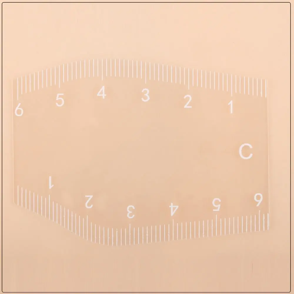 5Pcs New Fast Drawing Eyebrow Desgin Ruler Reusable PVC Thrushcross Cards Shaping Makeup Drawing Guide Ruler for Beginner
