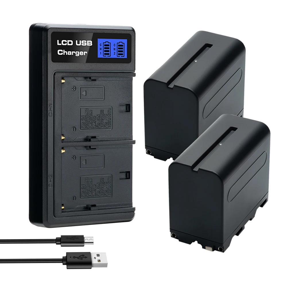 7800mAh Batterij NP-F970 voor Sony CCD-TRV58 CCD-TRV51 CCD-TR3300 HDR-AX2000 DSR-PD150 NP-F960 NP F750 F970 Camera Batterijen