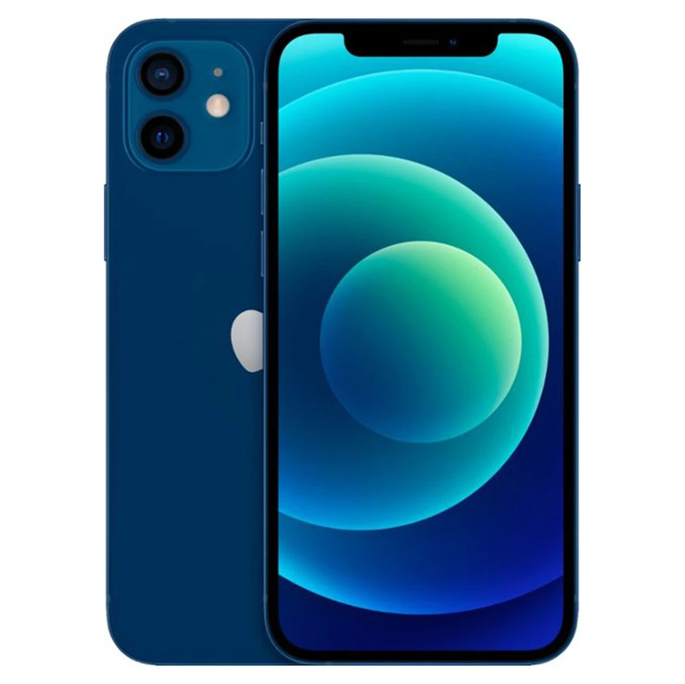 هاتف iPhone 12 A2172 64GB 128GB 512GB ROM 4GB RAM 6.1 "حقيقي سوبر ريتينا XDR OLED Face ID A14 Bionic eSIM 12MP هاتف محمول أصلي #2