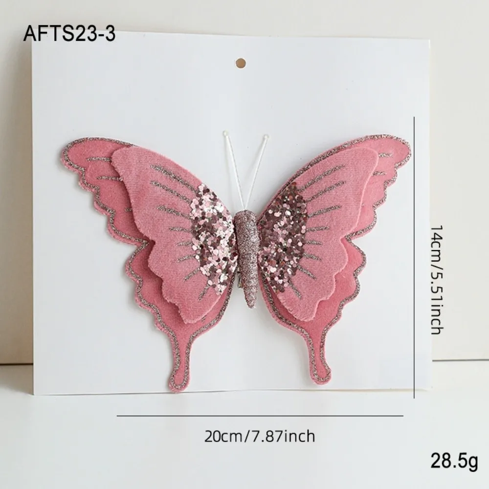 

Velvet Christmas Flower Flocking Artificial Double Simulation Christmas Decorations Glitter Exquisite Sequins Artificial