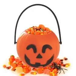 Halloween Pumpkin Bucket Pumpkin Gift Box Trick Halloween Candy Bucket Pumpkin Smile Face Light Up Trick Or Treat Basket