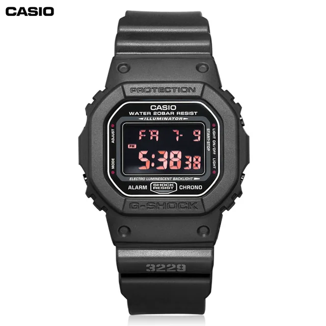 Casio DW 5600 Men Women Watch G SHOCK Sutra Small Square Multi functional Calendar LED Lighting Sports Electronic Women Watch AliExpress