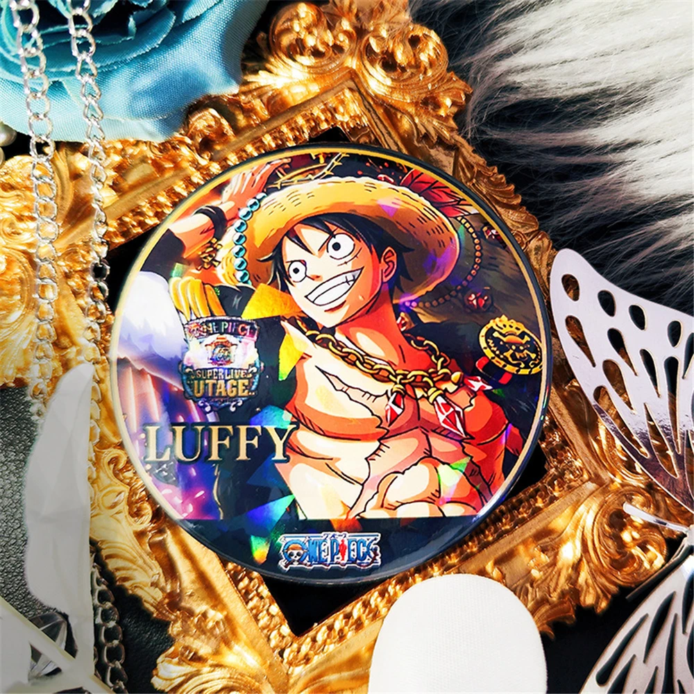 58mm Anime ONE PIECE Luffy Sabo Ace Nami Zoro Law Robin Chopper Usopp Cosplay Costume Badge Pin SPTE Tinplate Brooch Accessories