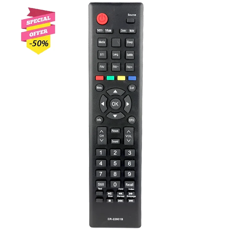 ER-22601B Remote Control For Hisense TV H39A5100 H49M2100S H39N2110S H43N2100S H43N2105S H49N2100S H49N2105S LHD32D50TS