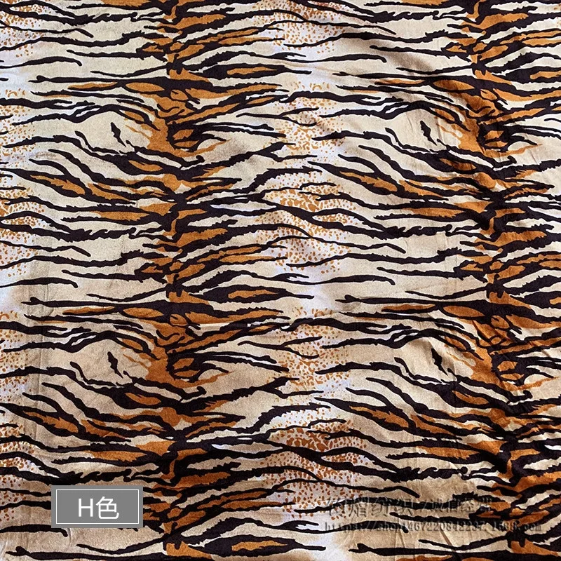 3m Gold Velvet Animal Print Fabric Tiger Leopard Zebra Print Sofa Toy Fabric Performance Clothing Fabric 150cm