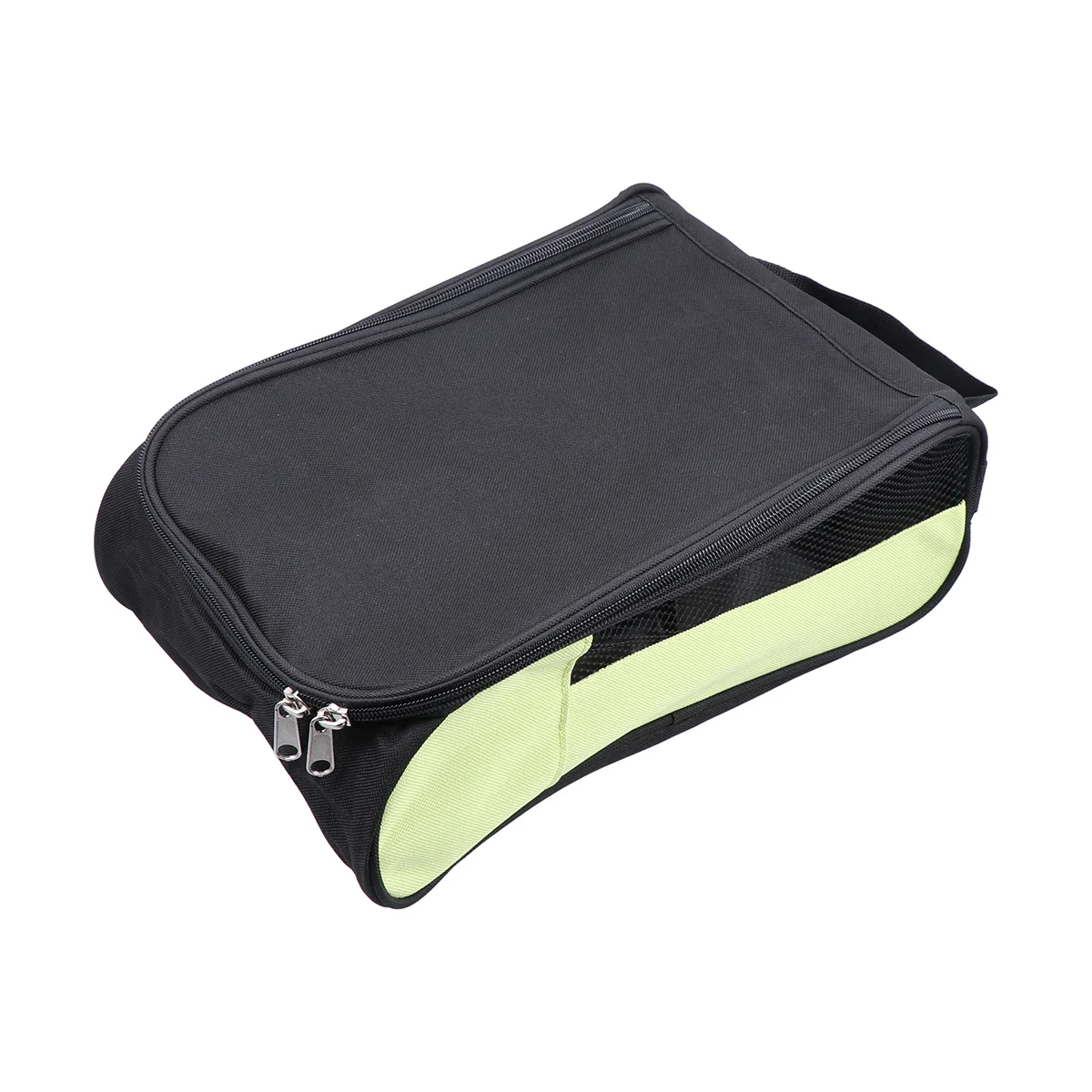 Shoe Bag for Golf Shoes Ventilated Polyester Mesh Storage Pouch with Inner Lining Dust Proof Travel Carrier Light Green