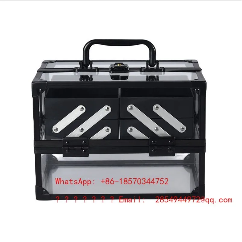 Ljy Advanced Multi-functional Large-capacity Cosmetic Case, Transparent Acrylic Beauty Tool Storage Case, Spot Quick Delivery