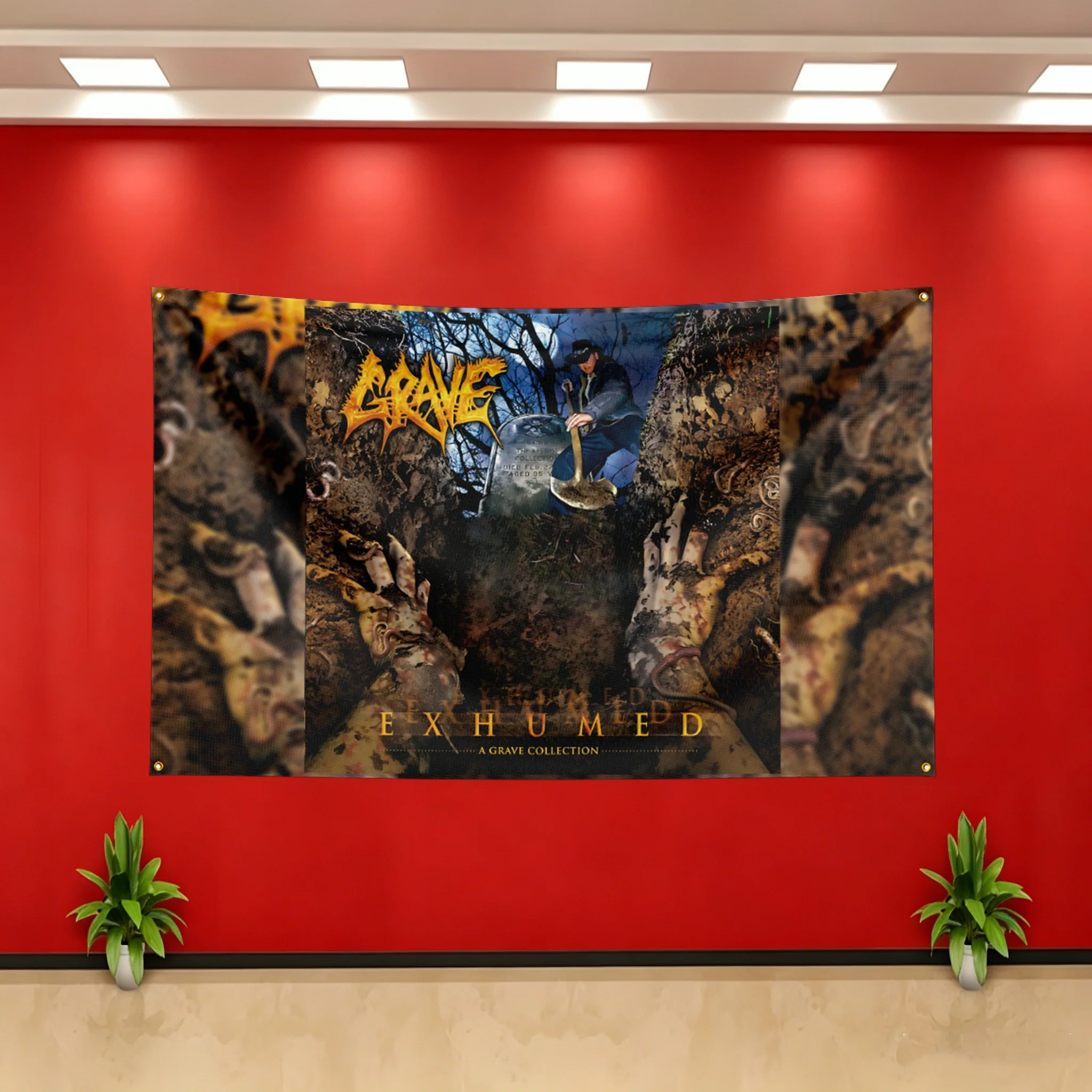 Music Flag 3x5ft for Grave Fans Banner Bedroom Living Room Dorm Garage Wall Decor Tapestry Custom Advertising Flaga