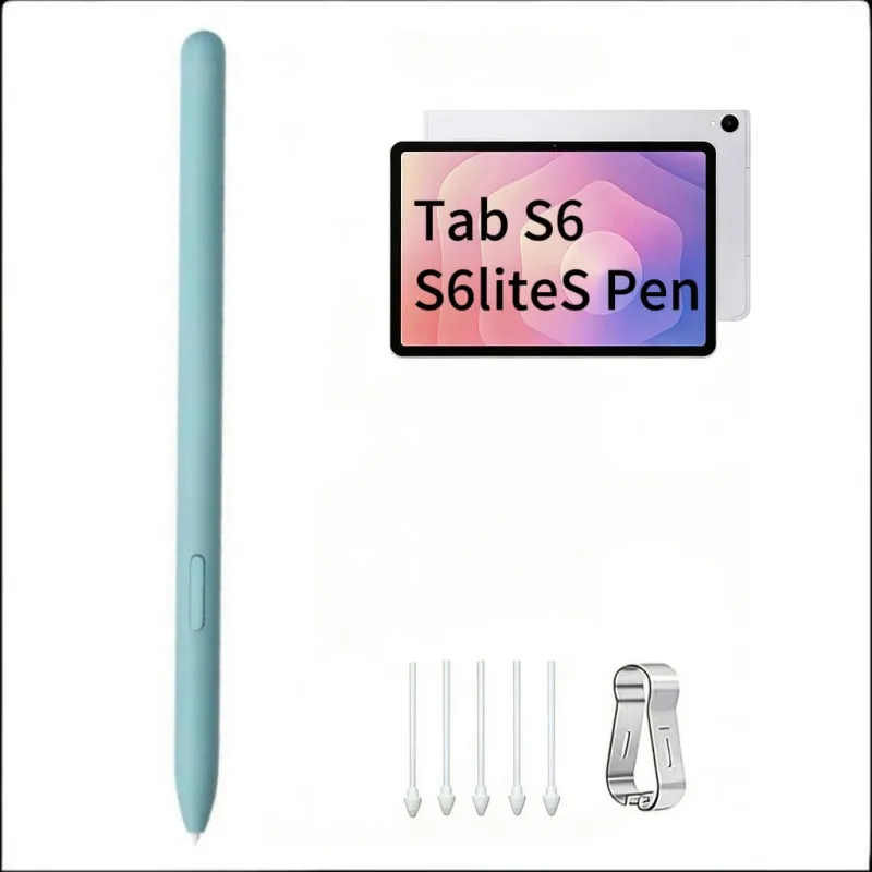 

Стилус S Pen для Samsung Galaxy Tab S6/S6 Lite, замена стилуса S Pen, без Bluetooth, с 5 наконечниками + 1 держателем для наконечников