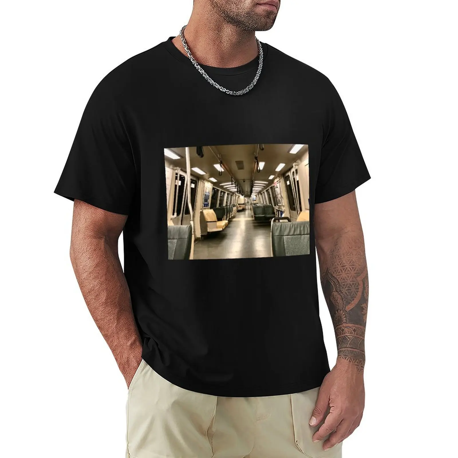 

Taking BART into San Francisco during Covid-19 T-Shirt customs summer shirt quick drying vintage mens clothes
