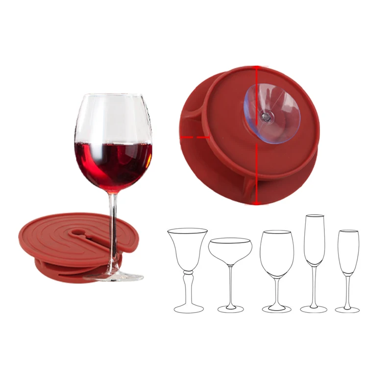 

Outdoor Fixed Frame Red Wine Cup Holder Yacht Fishing Picnic Camping Suction Cup Cup Holder Outdoor Bracket