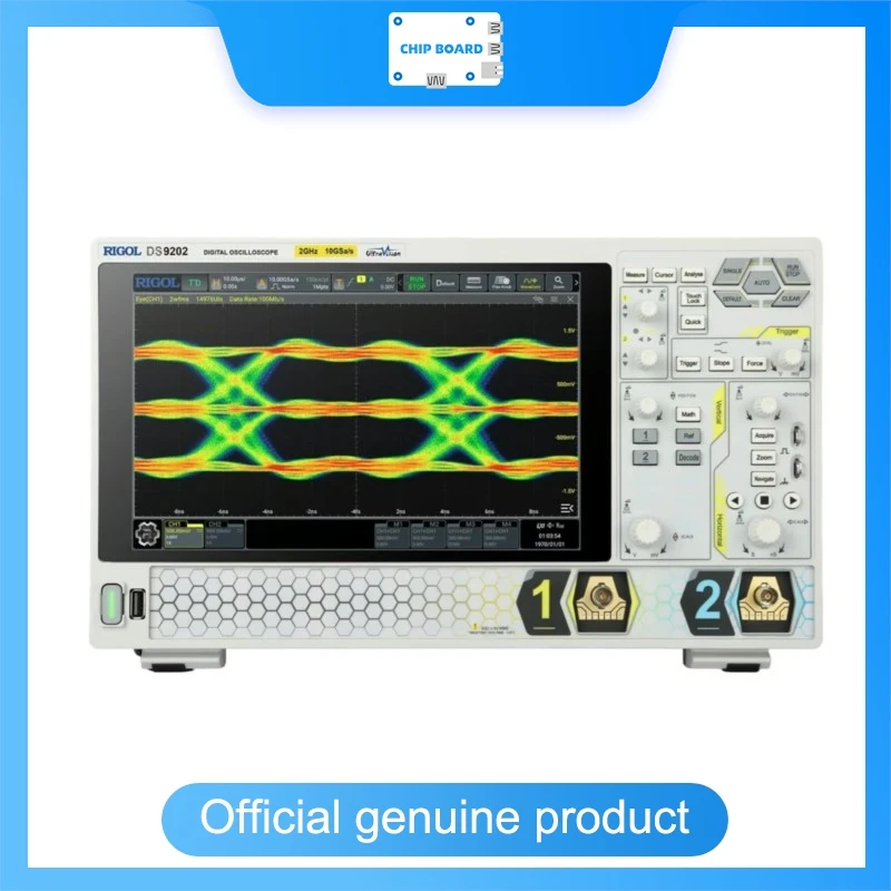 Rigol DS9202 Digital Oscilloscope, 2 Channels, 2GHz Bandwidth, 10GSa/s Sampling, 2Gpts Memory Test Instrument