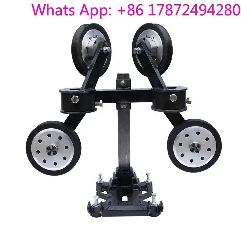 Diamond Rope Saw Machine Guide Pulley 20/50 cm Stone Cut Machine 4 Wheels Pulley and Rubber Ring