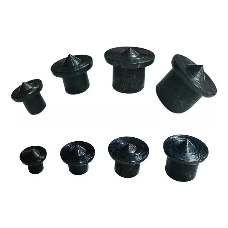 8 قطعة للوحة الأثاث تحديد المواقع لسان خشبي أسود العلوي لتقوم بها بنفسك الفضة محدد دبوس خشبي مركز أداة تخريم مجموعة النجارة #4