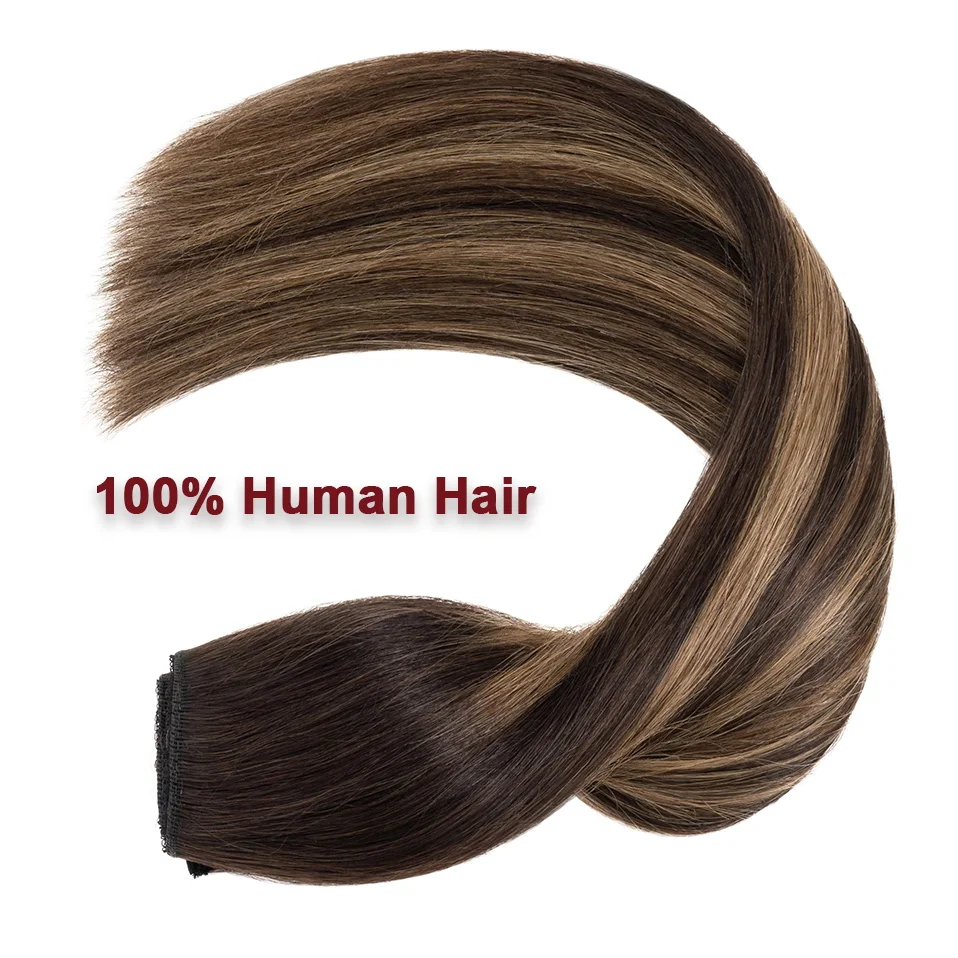 سيجو 70 جرام-110 جرام سلك وصلات شعر شعر بشري حقيقي هيربيسي لكامل الرأس مع مشبك خيط صنارة الصيد غير مرئي في وصلة شعر