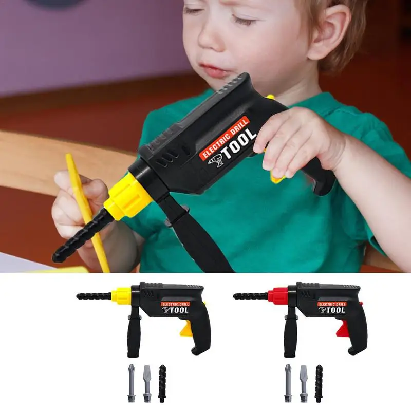 Electric Drill Toy Kids Power Construction Toy Baby Simulation Repair Tools Kids Realistic Power Tool Set  Pretend Play Toy Tool