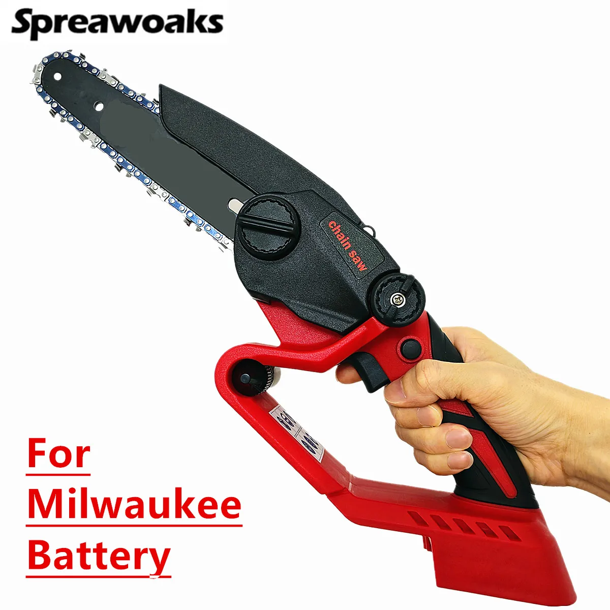 Electric Chainsaw Fit For Milwaukee 18V Battery 6 Inch Cordless Chain Saw WoodworKing Pruning Cutting Garden Power Tools