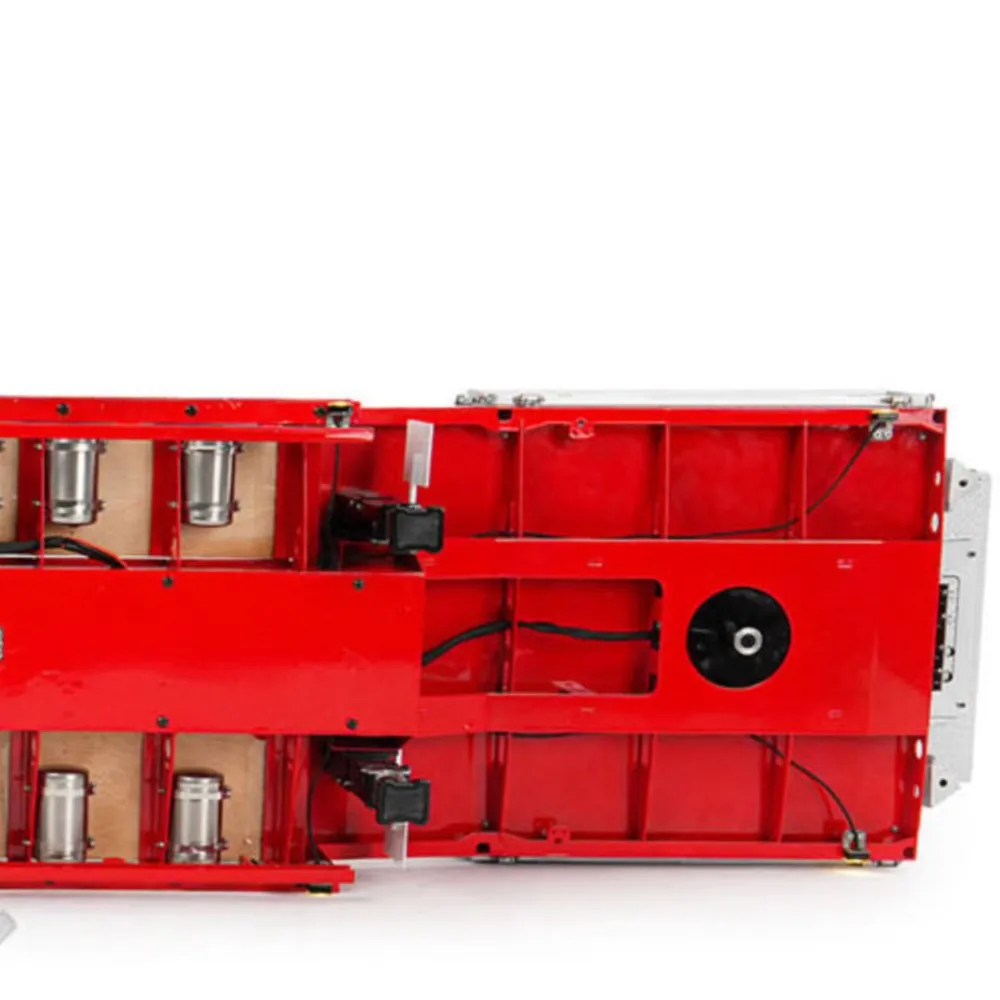 

5 Axles Steering LESU 1/14 Metal Semi Trailer Hydraulic Lifting Tailboard Electric Support Legs for DIY RC Tractor Truck Model