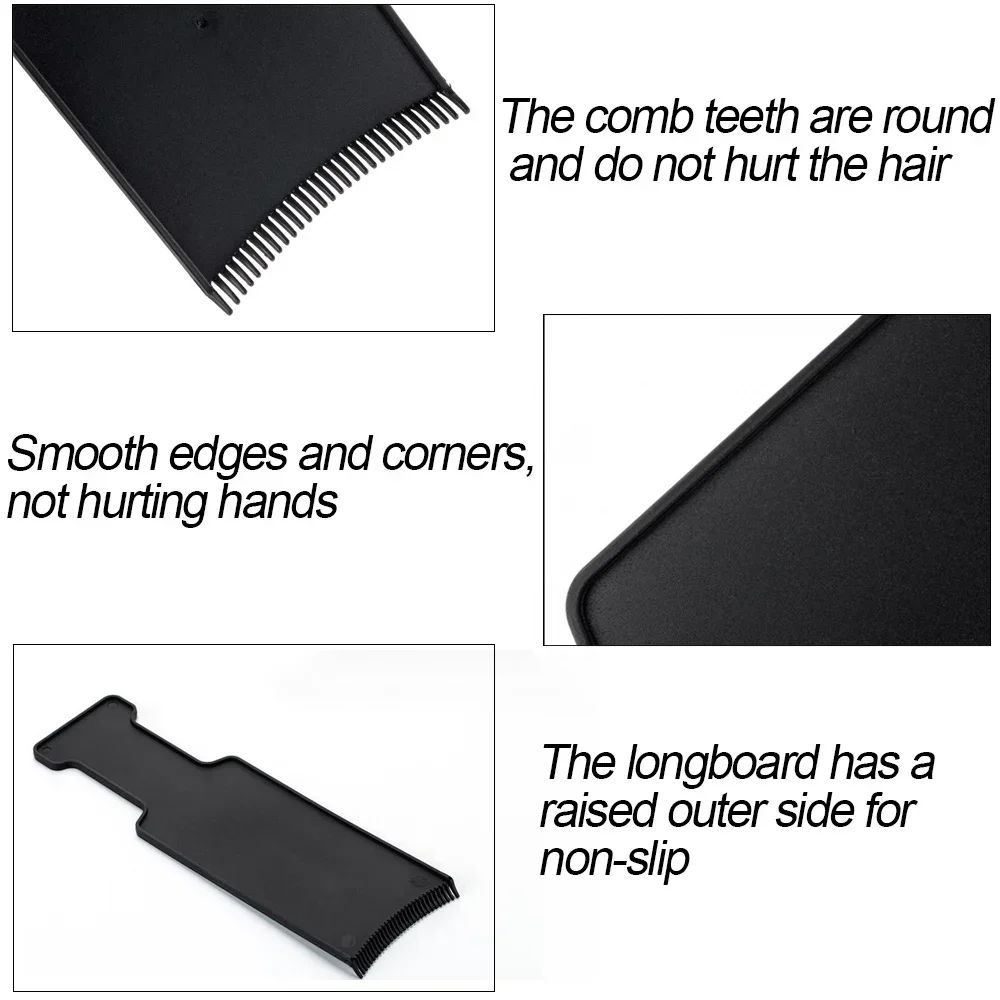 Toothed Hair Dye Plate and Brush Are Suitable for DIY Hair Salons Using Hair Dye Tools,Special for Real Hair Wigs