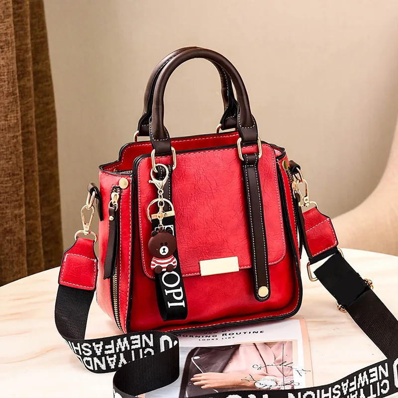 Bag Women 2023 New Fashion Retro Handbag Korean Simple Casual Style One Shoulder Crossbody Bag