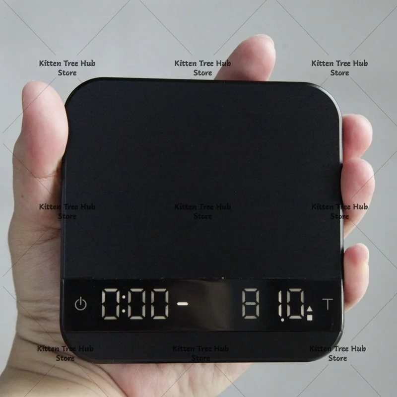 Prank lunar coffee ultra-thin electronic scale intelligent automatic zero timing concentrated scale metal