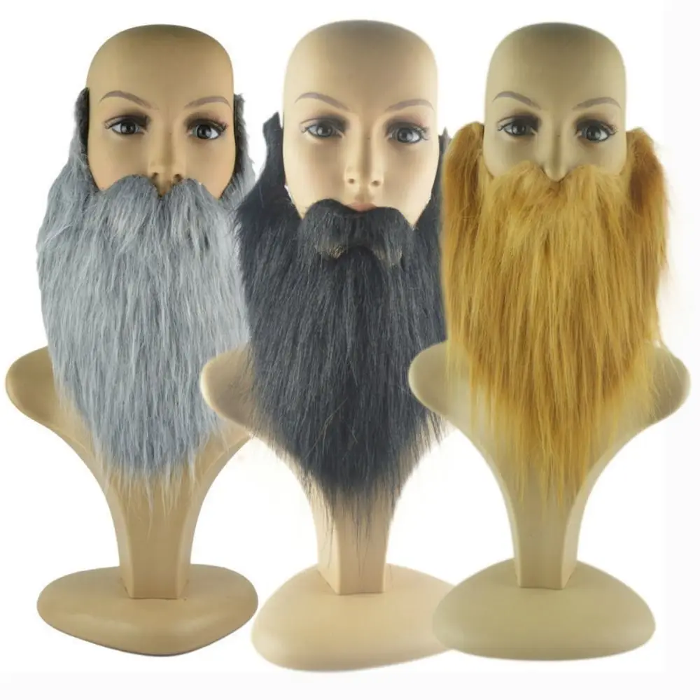 

1pc DIY Fancy Dress Fake Beard Long Fluff Beards Cosplay Costume Props Santa Claus Beard Eyebrows Mustache Christmas Party Suppl