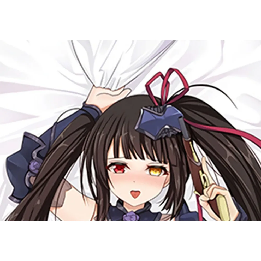 Kurumi Tokisaki Dakimakura Pillowcase Fluffy Fleece Cushion Shell Home Resting Decoration