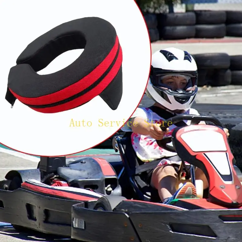 Professional Kart Racing Neck Protector Breathable Design Helmet Neck Support For Safety In High Speed Driving