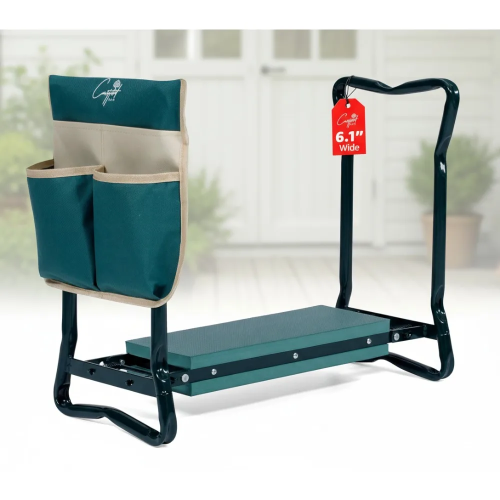 

Foldable Garden Kneeler Seat with EVA Cushion, Wide Stool for Seniors & Parents - Gardening Gifts
