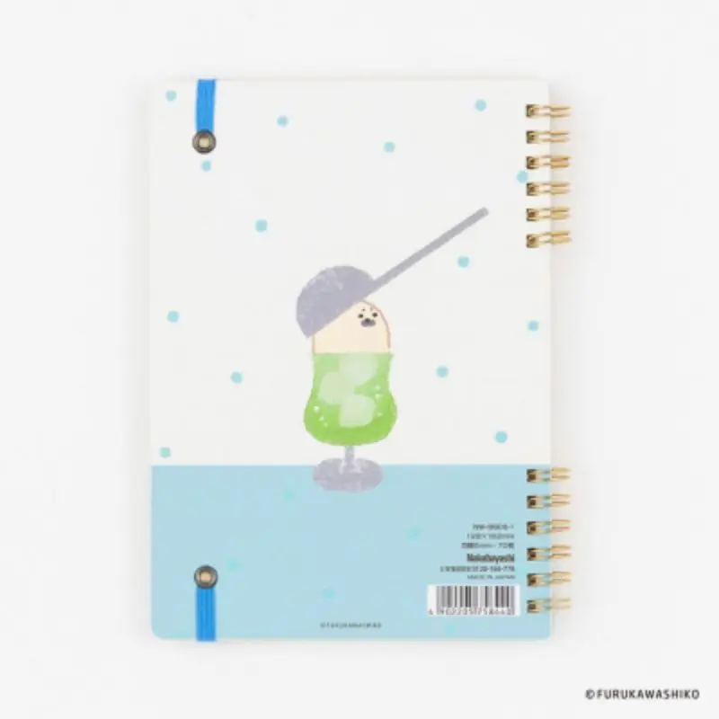 B6 Nakabayashi X Furukawashiko Cream Desserts Series Cartoon Animal Design Coil 5mm  Grid Notebook Spiral Loose-leaf B6 Handbook