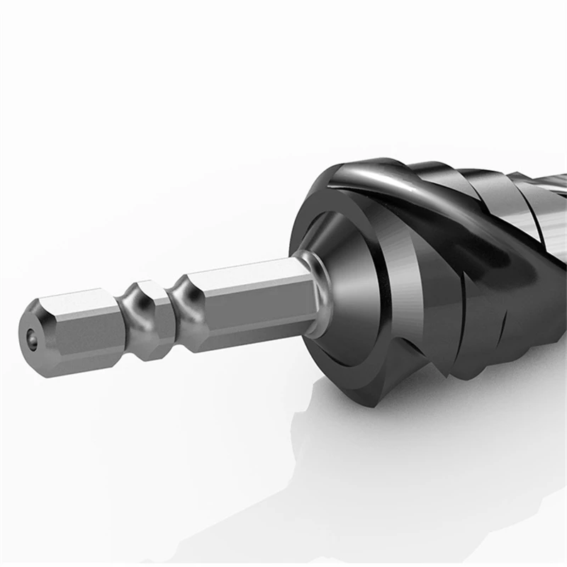 Industrial-grade Hexagonal Step Drill M35 HSS Titanium Coated Multi-edge Drill Bit Hole Opener Cutting Tool