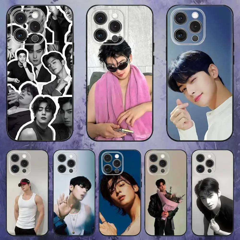

Singer Cha E-Eun Woo Phone Case For iPhone 17,16,15,14,13,12,Pro,Max,Plus,E,SE4,Air,Mini Black Soft Box