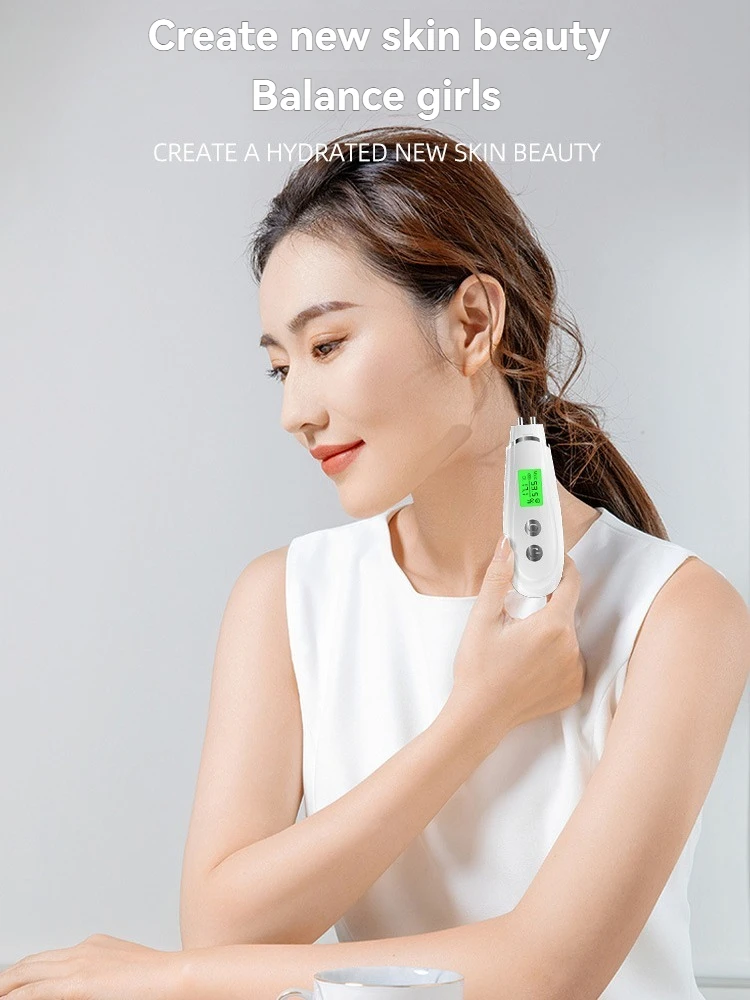 محلل بشرة الوجه المحمول يقيس رطوبة الوجه/الجسم ومحتوى الزيت محلل الزهم كشف دقيق مع ذكي #1