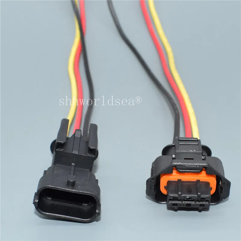 1/10 3P Auto Sensor Connector Common Rail Injection Pump Socket Pressure Crankshaft Position Sensor Plug 1928403966 1928404227