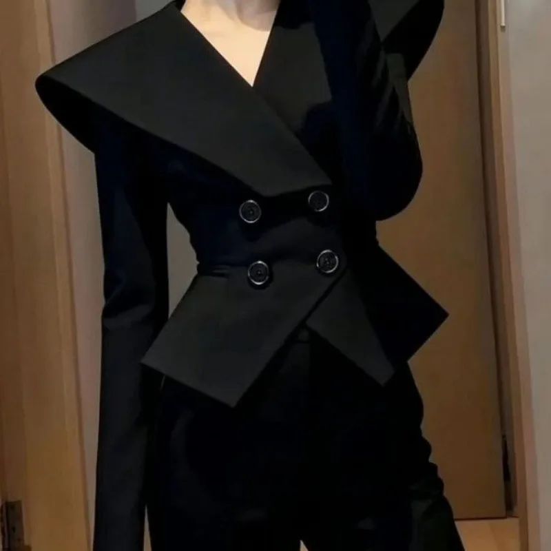 

Новое роскошное модное осеннее женское пальто в стиле ретро, элитное элегантное повседневное тонкое однотонное офисное женское пальто с длинными рукавами