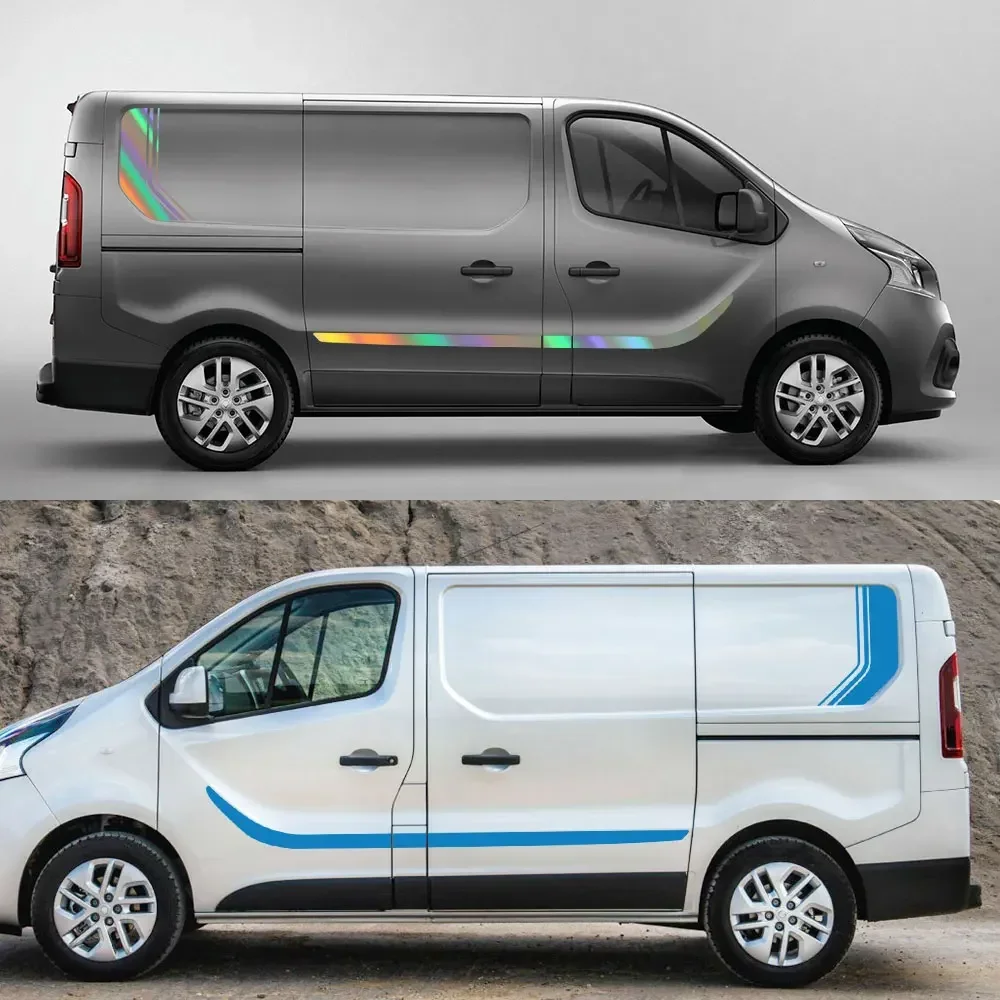 5PCS Car Stickers For Renault Trafic Vauxhall Opel Vivaro Fiat Talento Nissan NV300 Camper Van Vinyl Decals Auto DIY Accessories view 4
