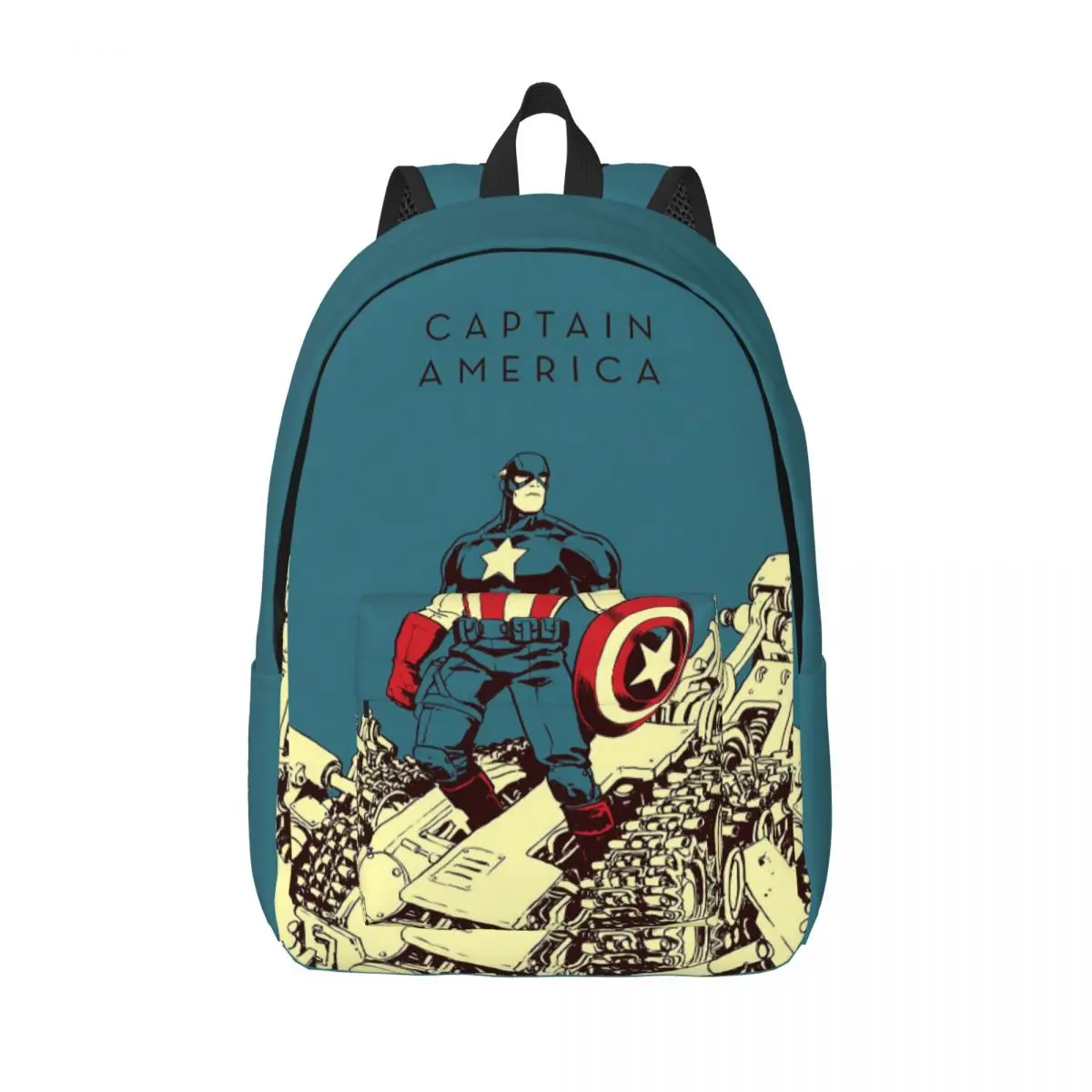 Custom Superhero Wallpaper Laptop Backpack Men Women Casual Bookbag for School College Student Captain America Bag