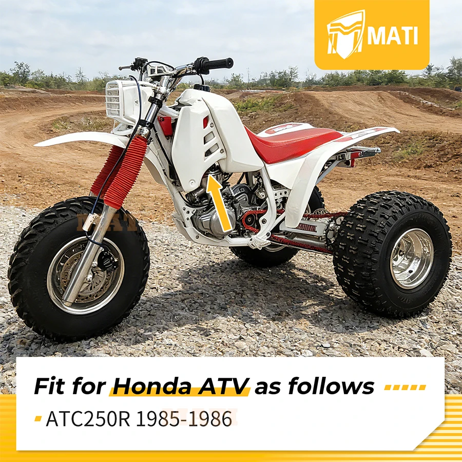 Left + Right Radiator Shroud White For Honda ATC250R 1985-1986 O.E.M# 19035-HA2-670ZA 19030-HA2-670ZA