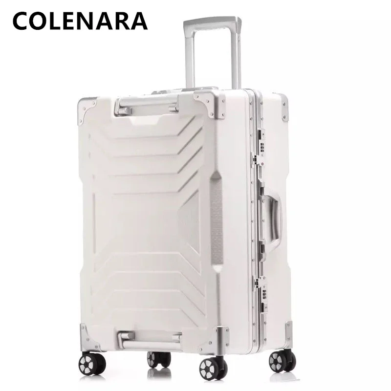 Colenara 20 "22" 29 "Zoll hochwertige Gepäck Damen Trolley Fall Set Handgepäck tragbare Make-up-Tasche Herren Roll koffer