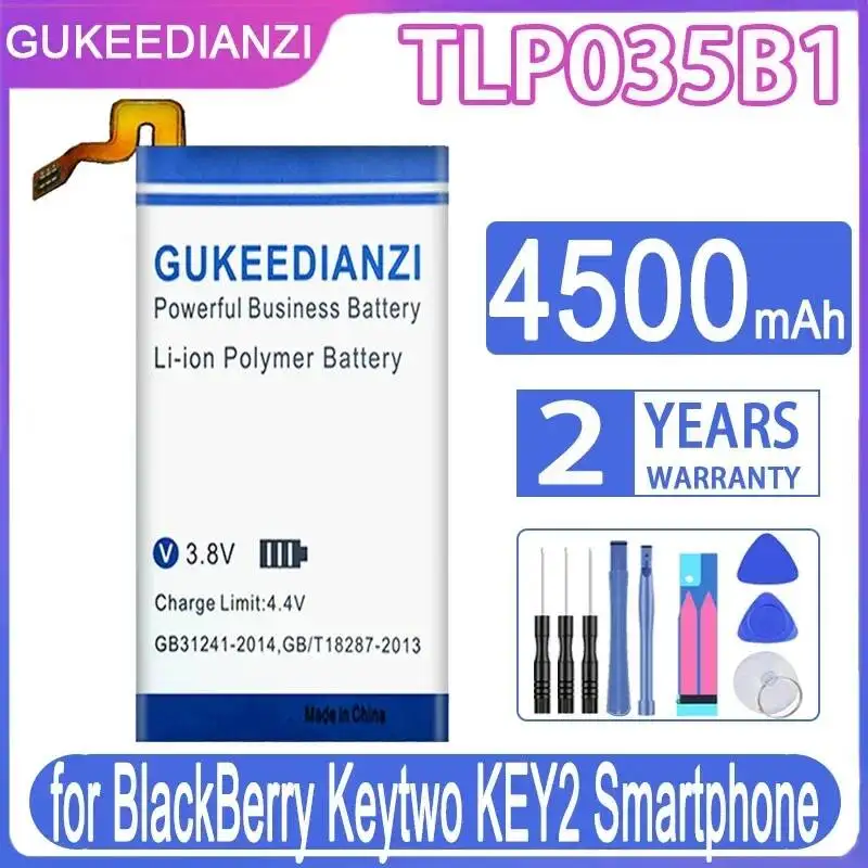 

Аккумулятор TLP035B1 4500 мАч, стабильный, для мобильного телефона Blackberry Key Two KEY2