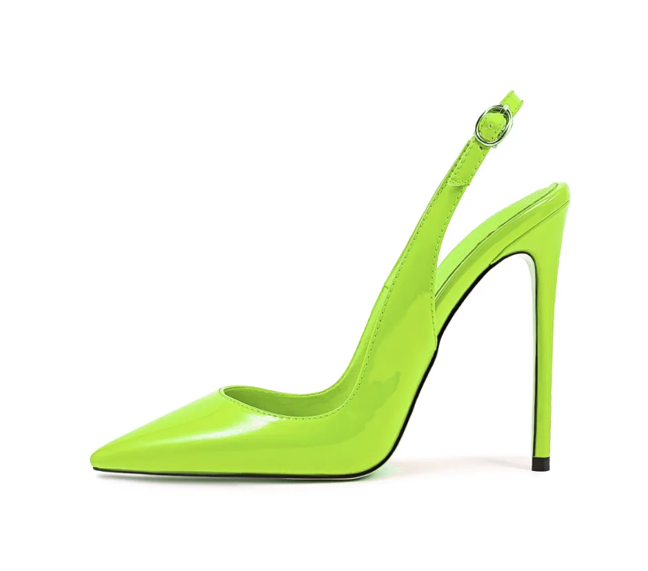 Sandalias de Tacón Alto Puntiagudas Multicolores, Nuevas y Modernas, con Cubierta de Dedos Elegante, Tira Delgada y Tallas Grandes 33-46