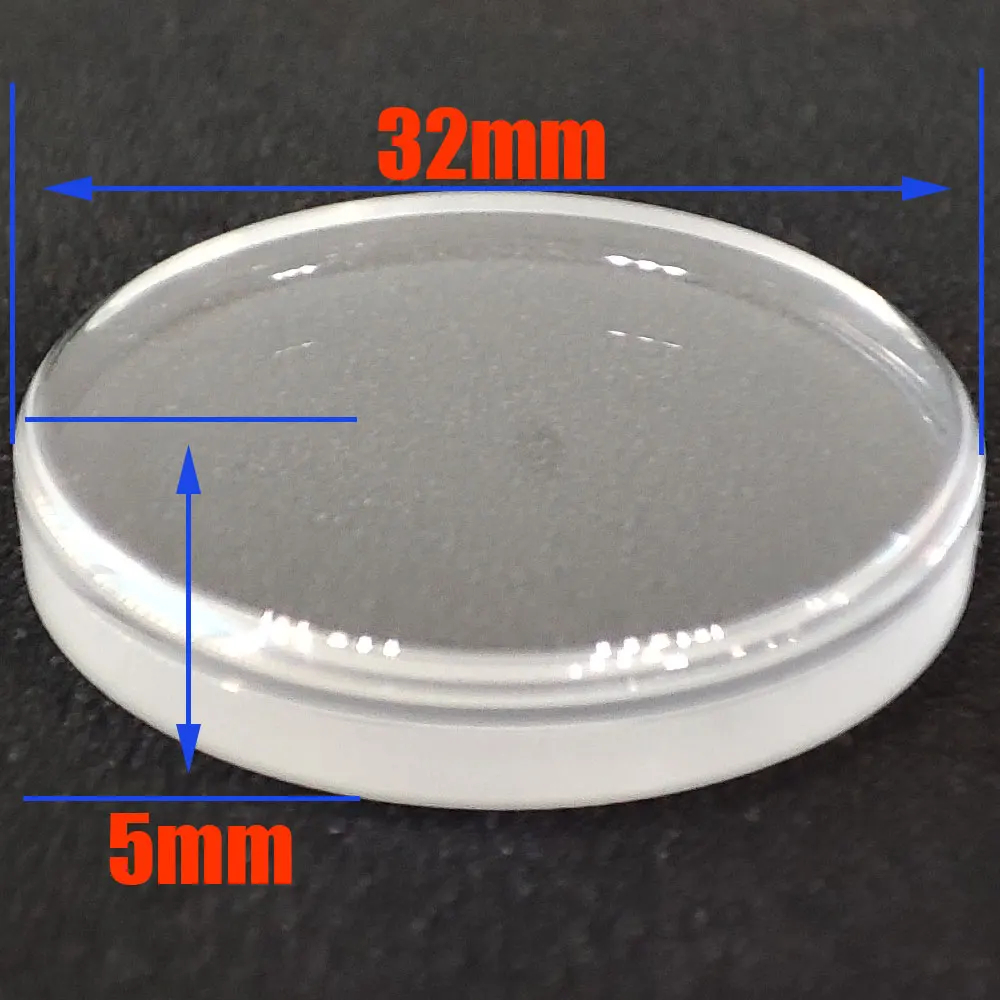 32mm*5mmTop Hat Sapphire Crystal For Turtle SRP777 62MAS SPB051 PADI Solar SNE435 Samurai SRPB51 Kinetic Tuna SUN019 Watch Glass