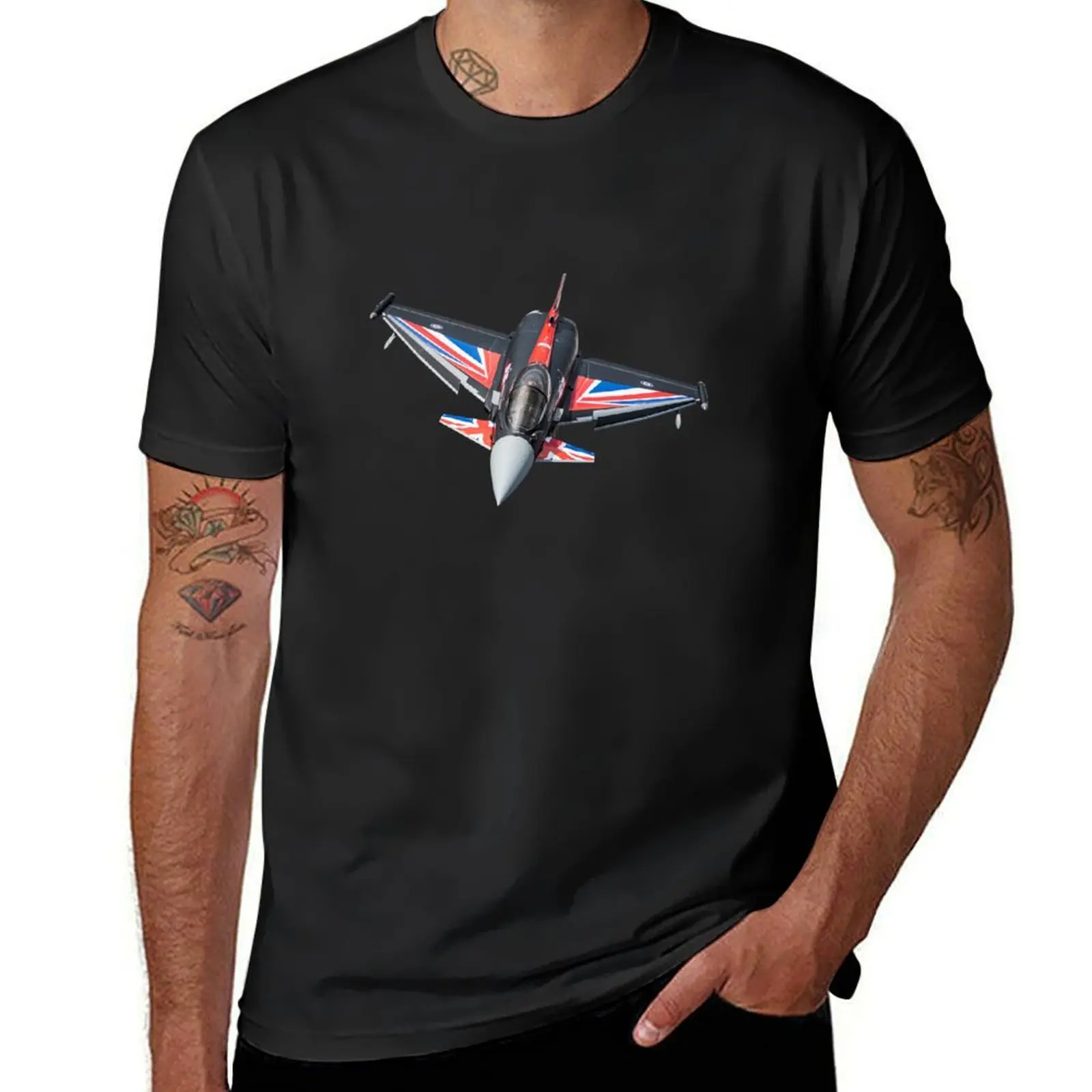 RAF Typhoon blackjack T-Shirt tops sports fans heavy weight t shirts for men