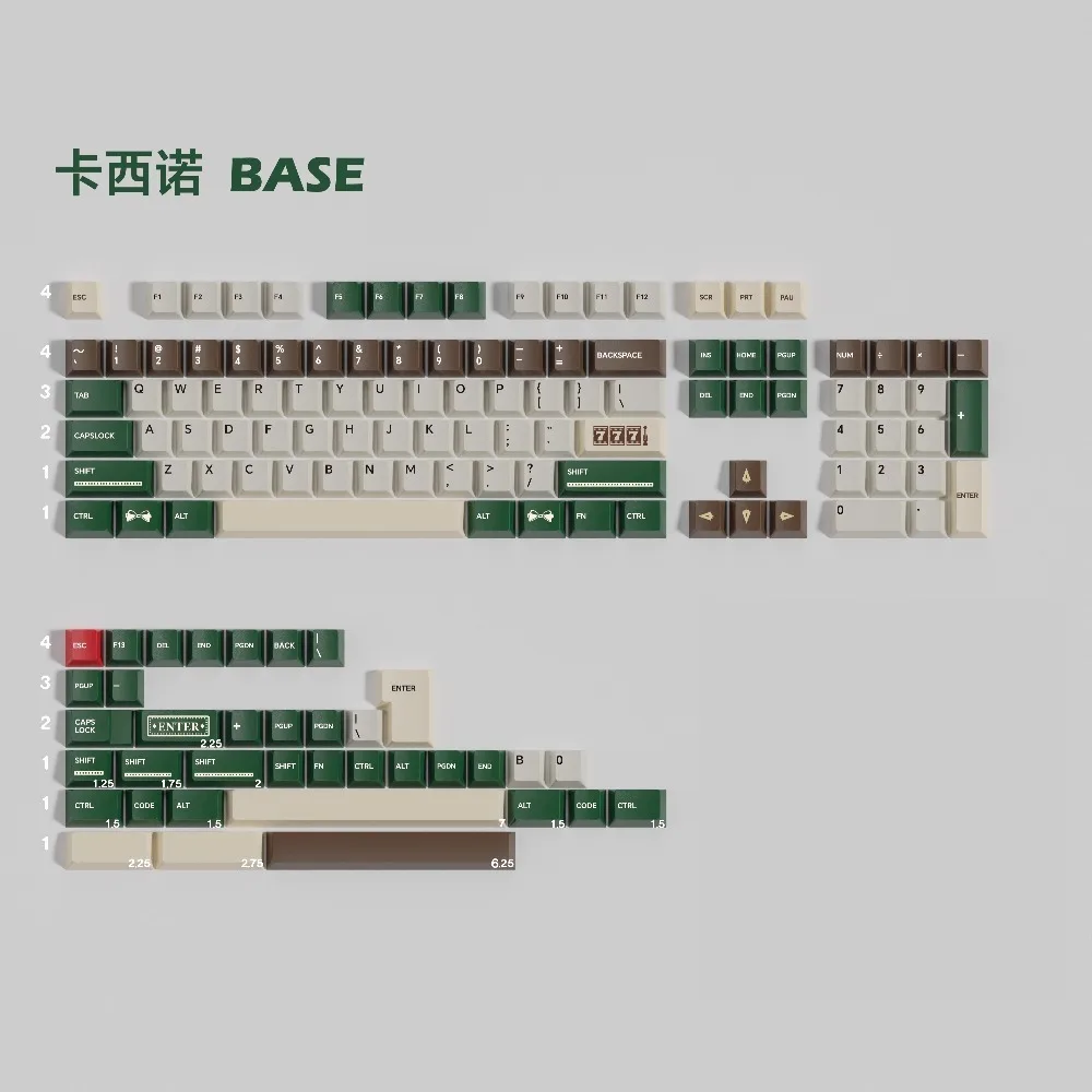 Casino Theme Keycap Set 146 Keys Custom Retro Keyboard Cap PBT Cherry Profile KeyCap for Mechanical Keyboard Accessories Gifts